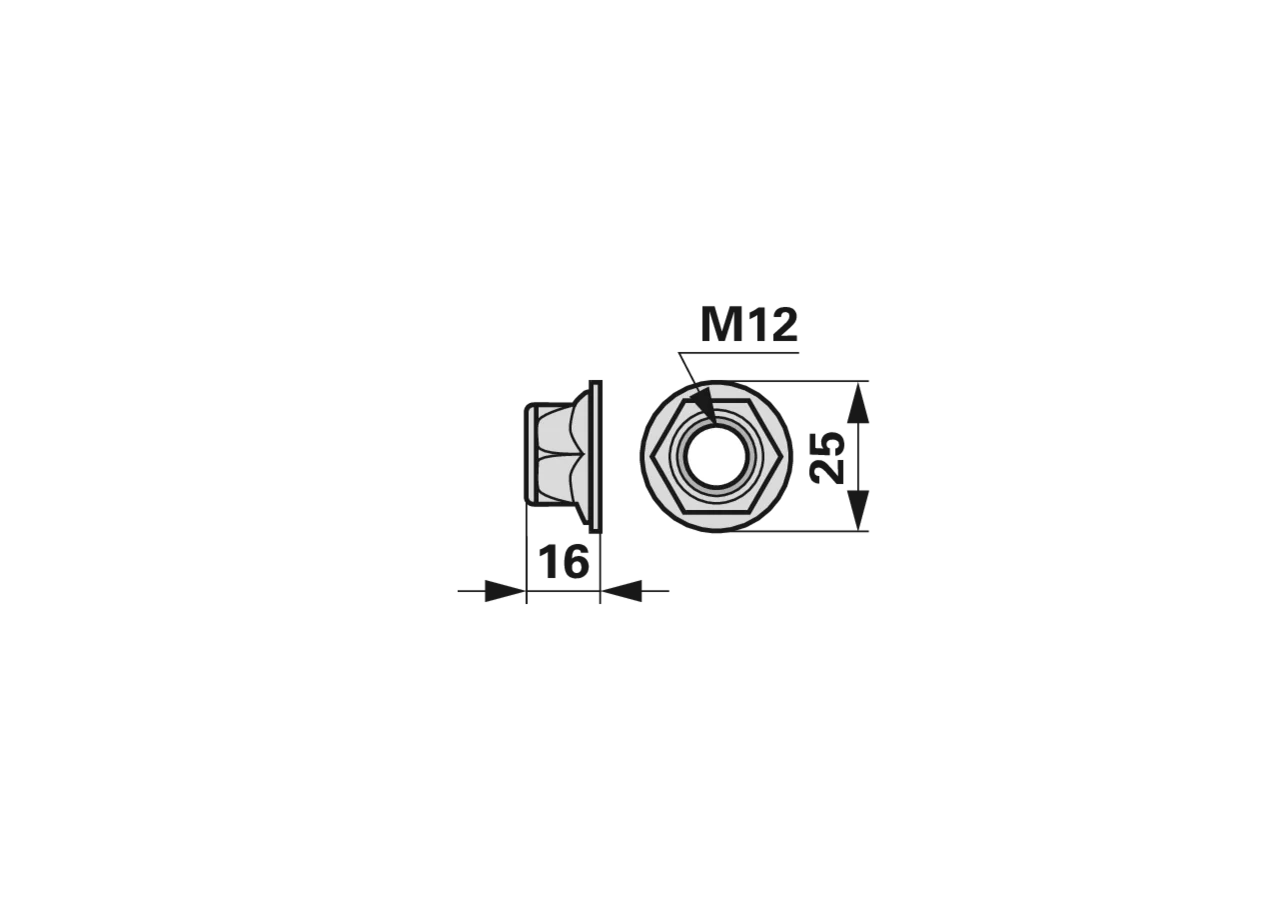 Flanschmutter ESM 538.1110 ESM