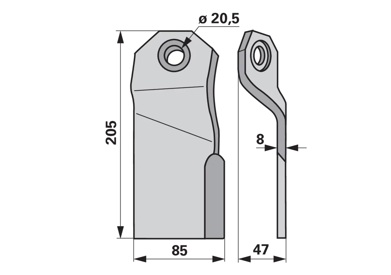 Schlegelmesser – passend für Joskin JTR015 GartenShop24