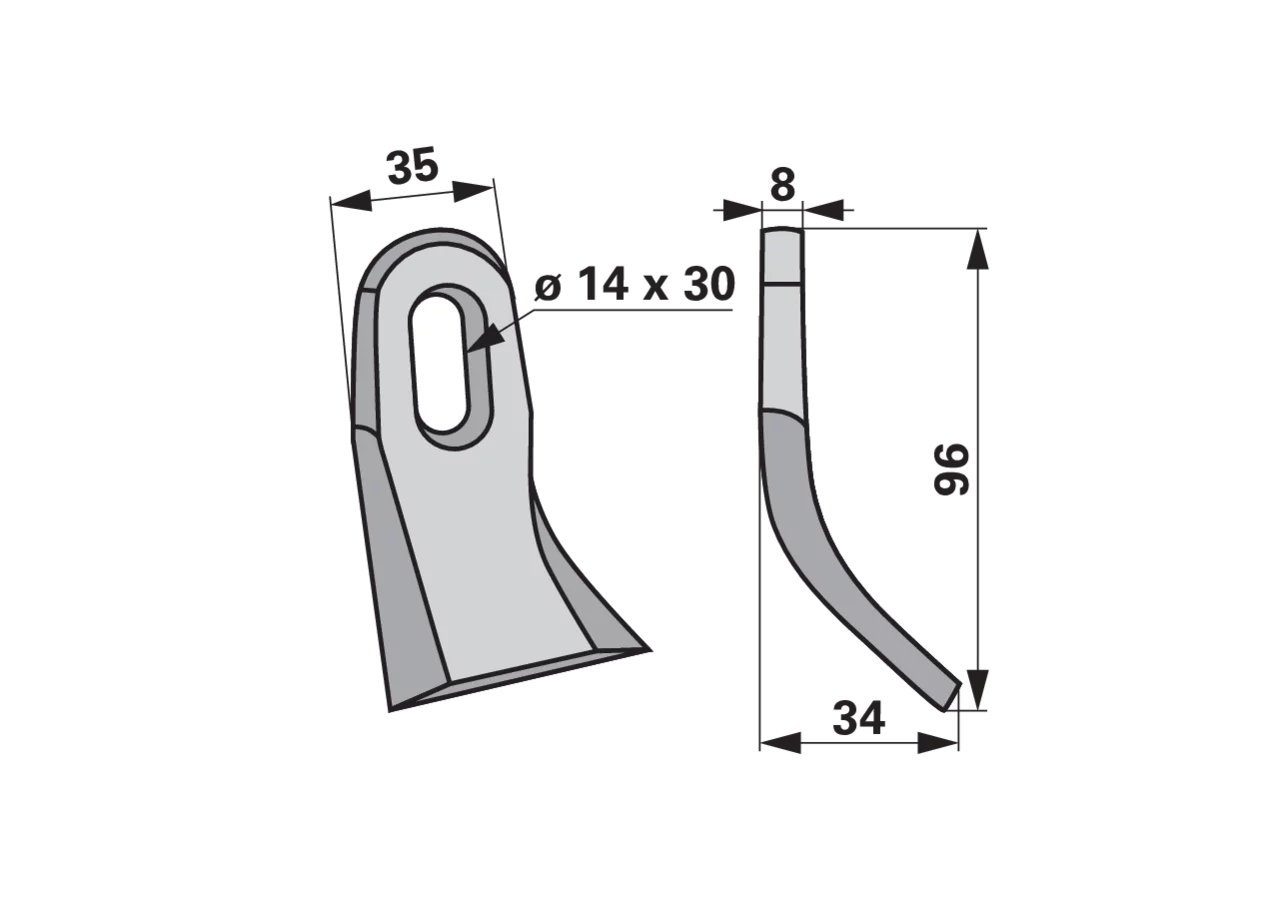 Y-Messer – passend für Kuhn A5407231 GartenShop24