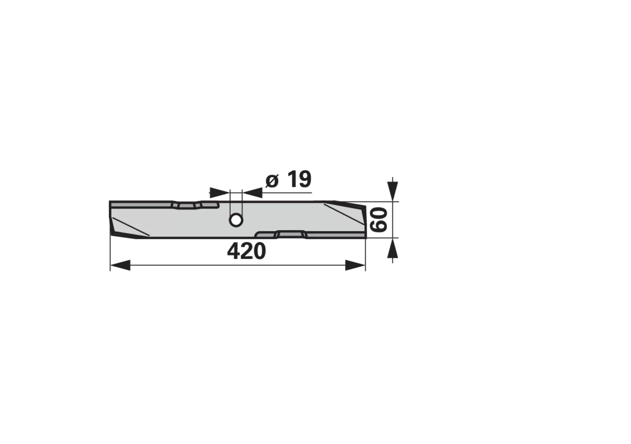 Schlegelmesser – passend für Maschio T14004055 GartenShop24