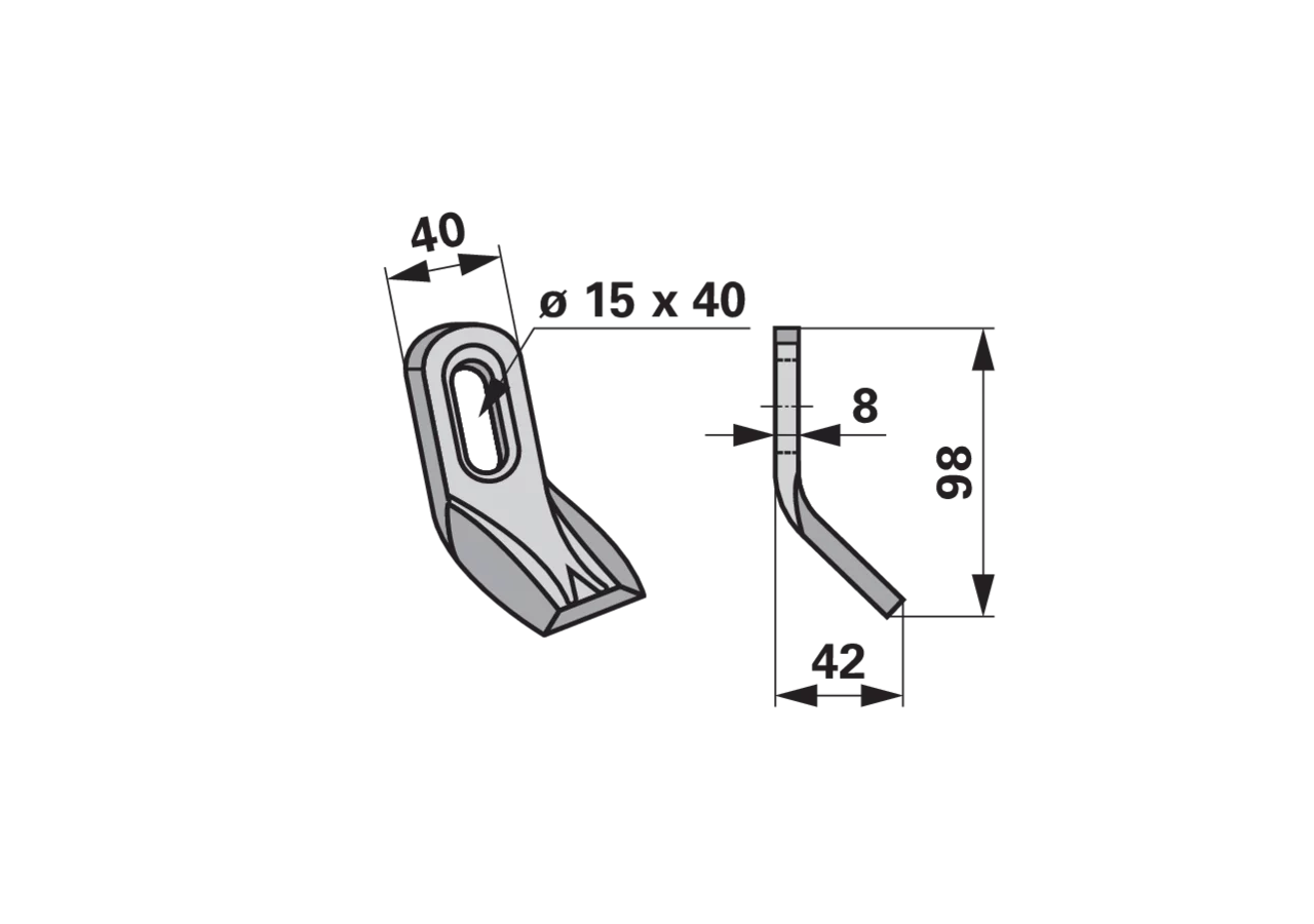 Y-Messer – passend für Quivogne CTX50008 GartenShop24