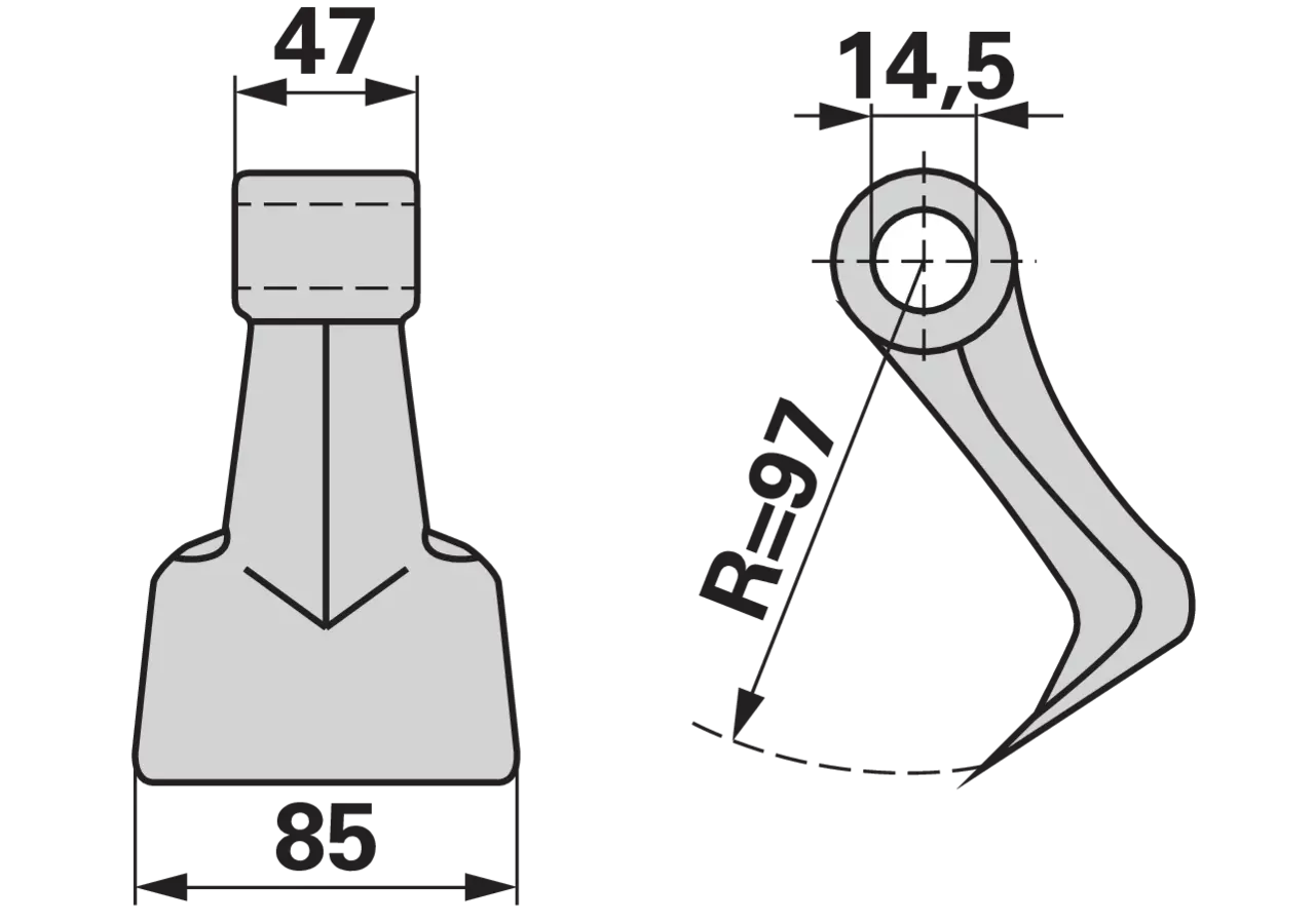 Schlaghammer passend für Stark B=85 H=97 Lo=14,5 GartenShop24