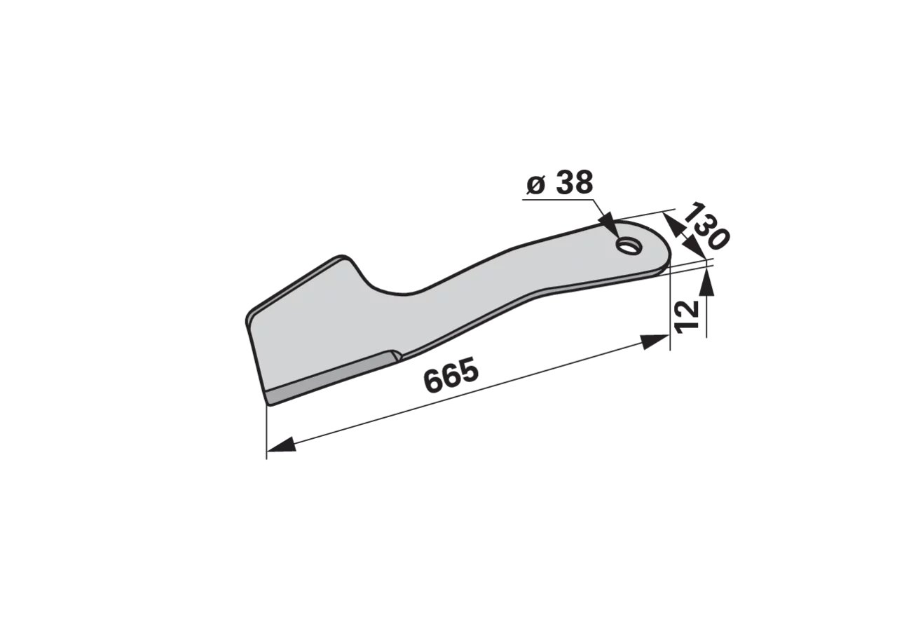 Schlegelmesser links – passend für Spearhead 7770751 GartenShop24
