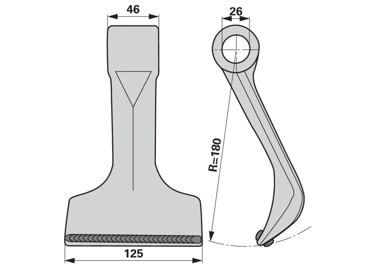 Schlaghammer PTA beschichtet – passend für Maschio T30004025 GartenShop24
