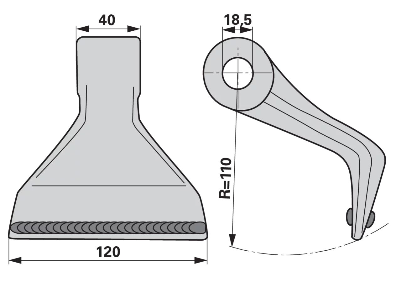 Schlaghammer PTA beschichtet – passend für Omarv CL00325 GartenShop24