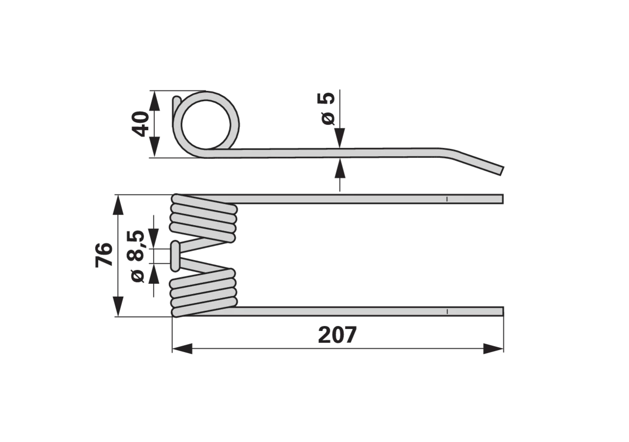 Pick-up-Zinke – passend für Claas 807297.2 GartenShop24