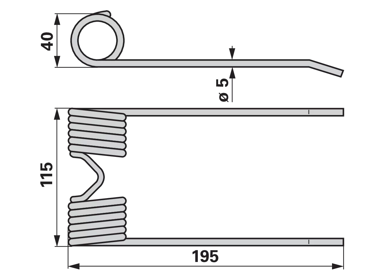 Pick-up-Zinke – passend für Case MA74528 GartenShop24