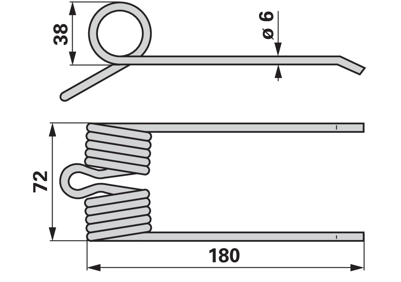 Pick-up-Zinke – passend für Hesston 7017 00111 GartenShop24