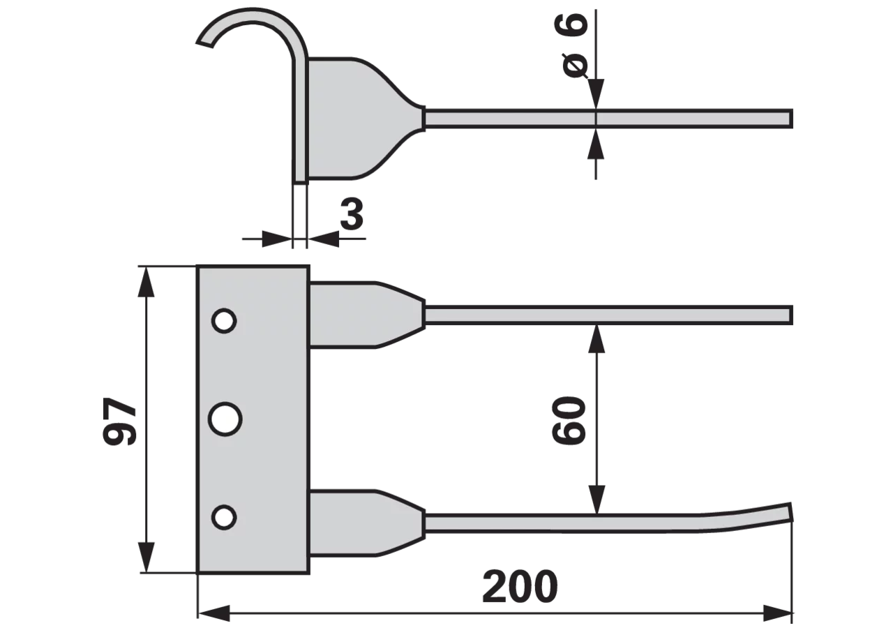 Pick-up-Zinke – passend für Case 84056883 GartenShop24