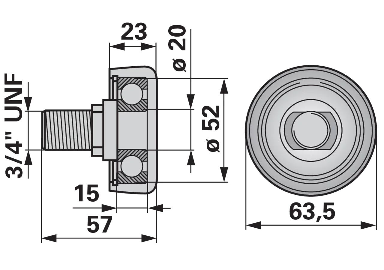 Laufrolle – passend für John Deere AE30220 GartenShop24