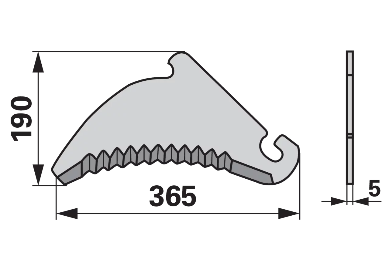 Pressenmesser – passend für Claas 823422.1 FRANK