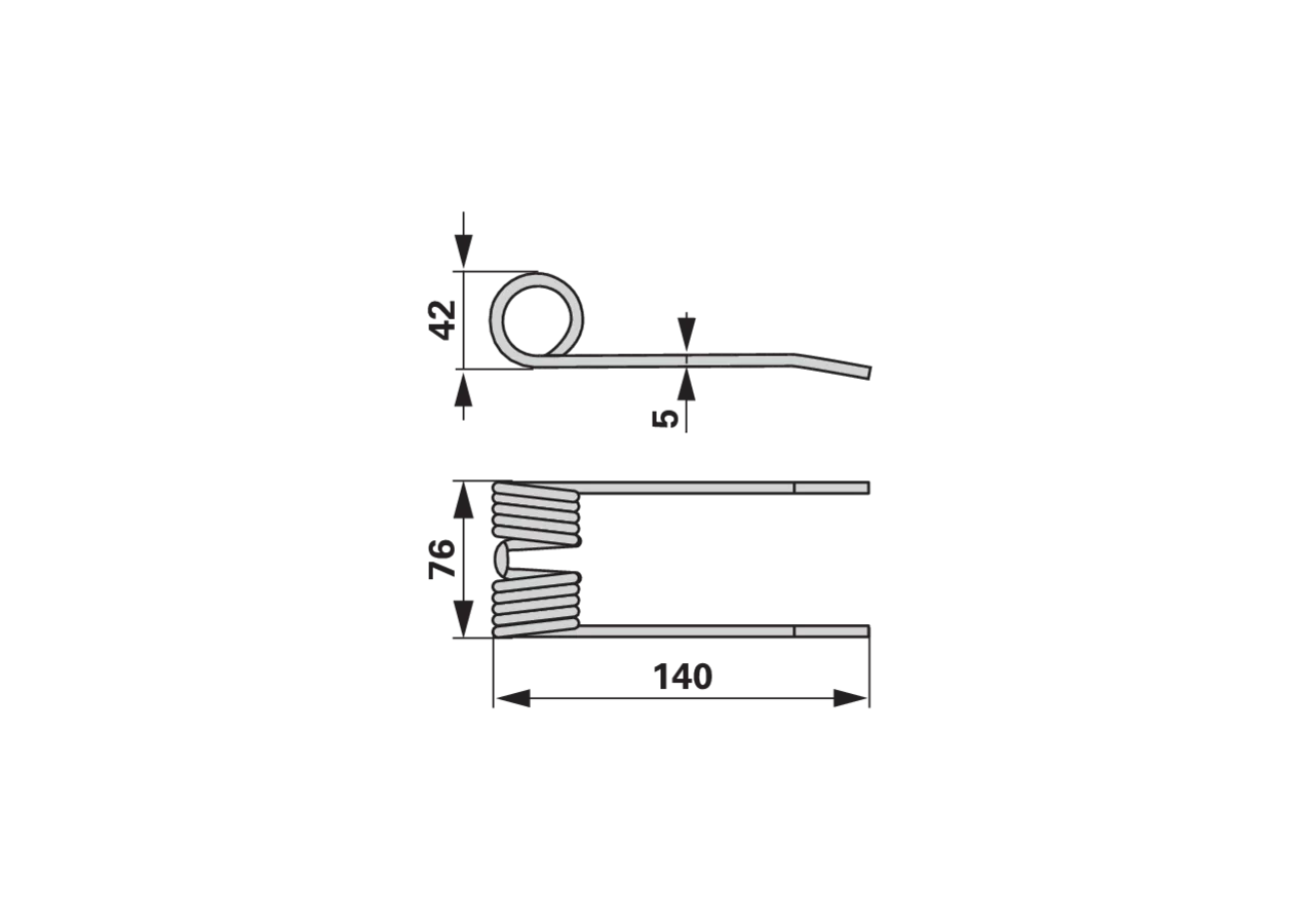 Pick-up-Zinke – passend für Case 84074264 GartenShop24