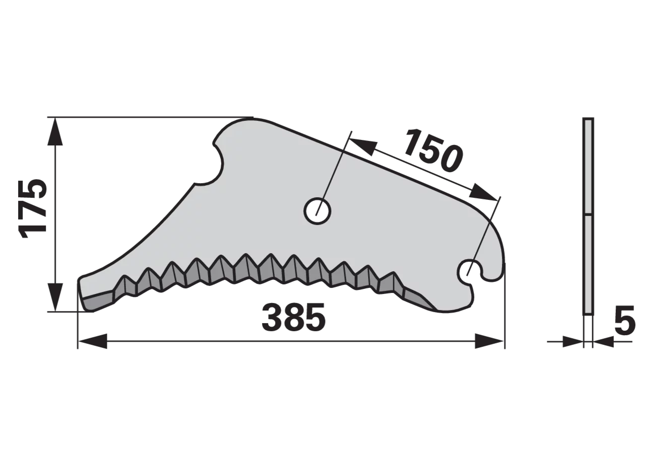 Messer – passend für John Deere CC40482 MWS