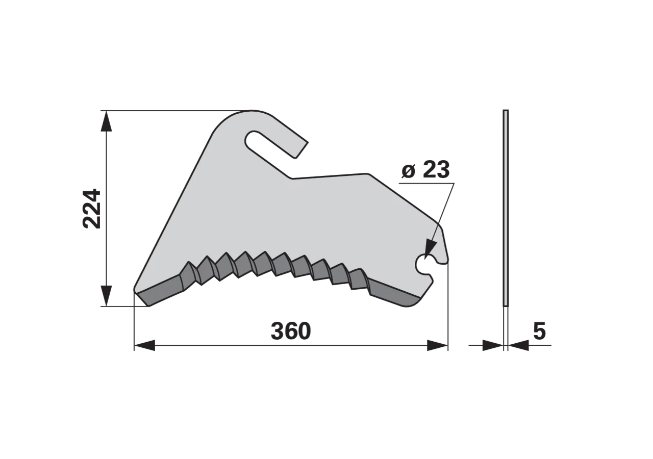 Pressenmesser beschichtet – passend für McHale CKN00014 GartenShop24