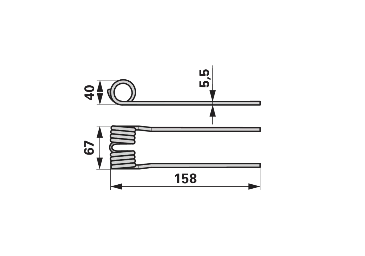 Pick-up-Zinke innen – passend für Krone 27001457.0 GartenShop24