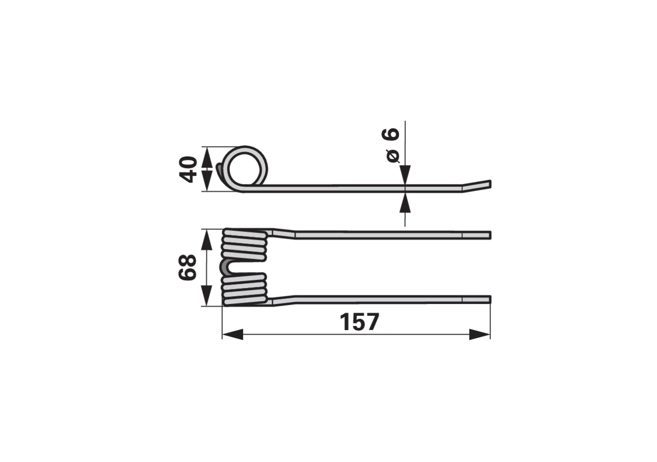 Pick-up-Zinke außen – passend für Krone 27001458.0 GartenShop24