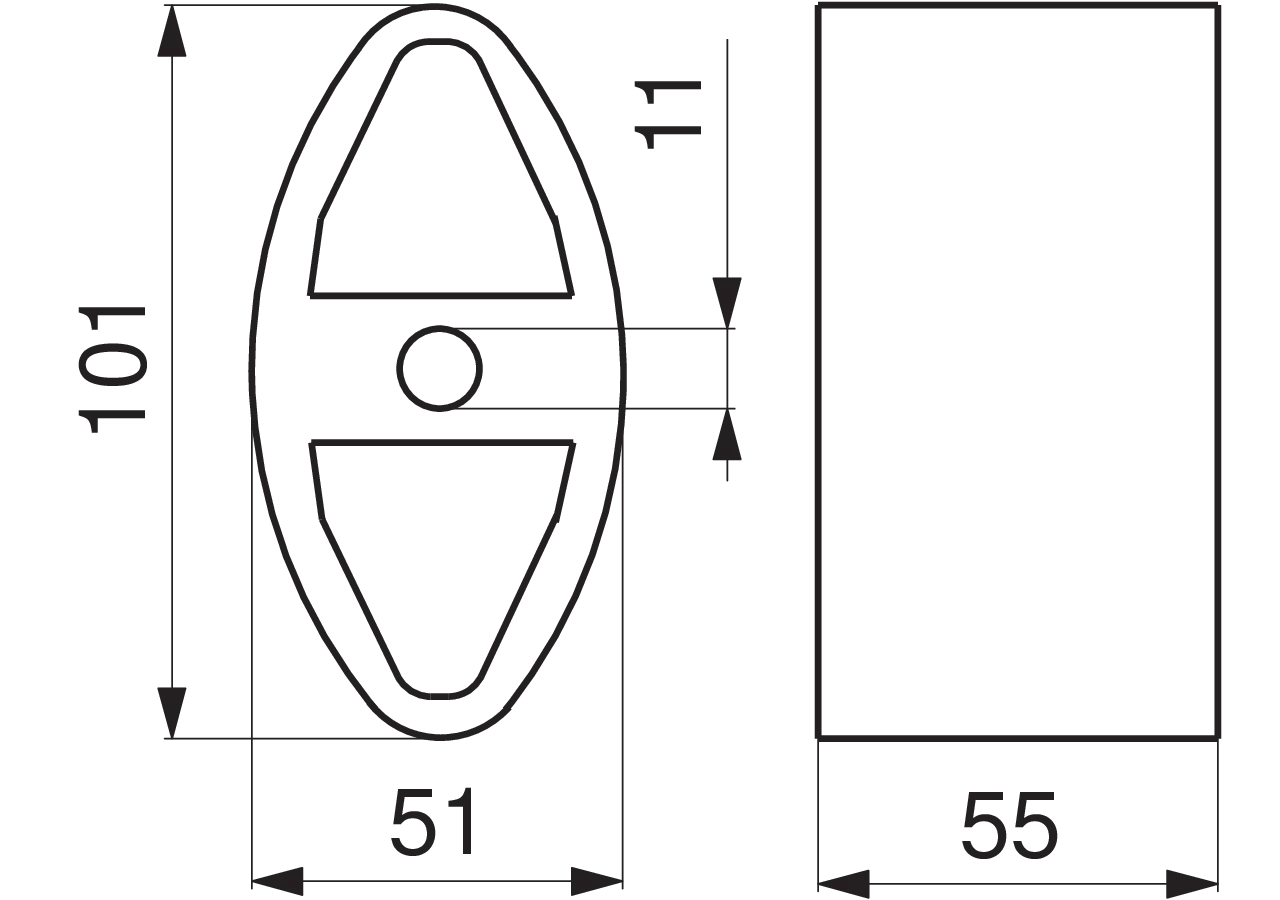 Kettenspannklotz B = 55 mm GartenShop24