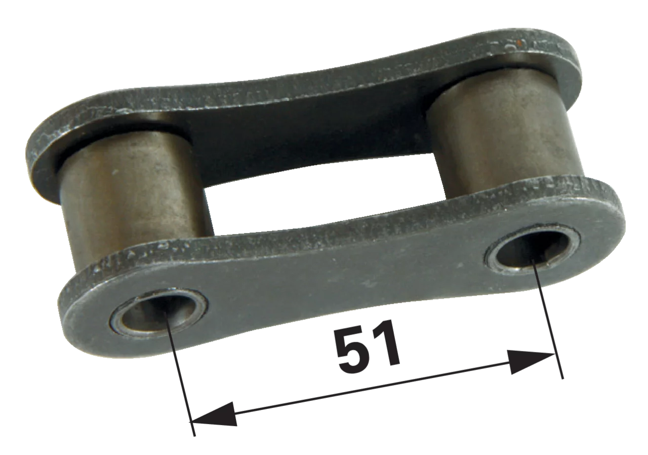 Rollboden-Kettenglied gerade, Teilung 51mm GartenShop24
