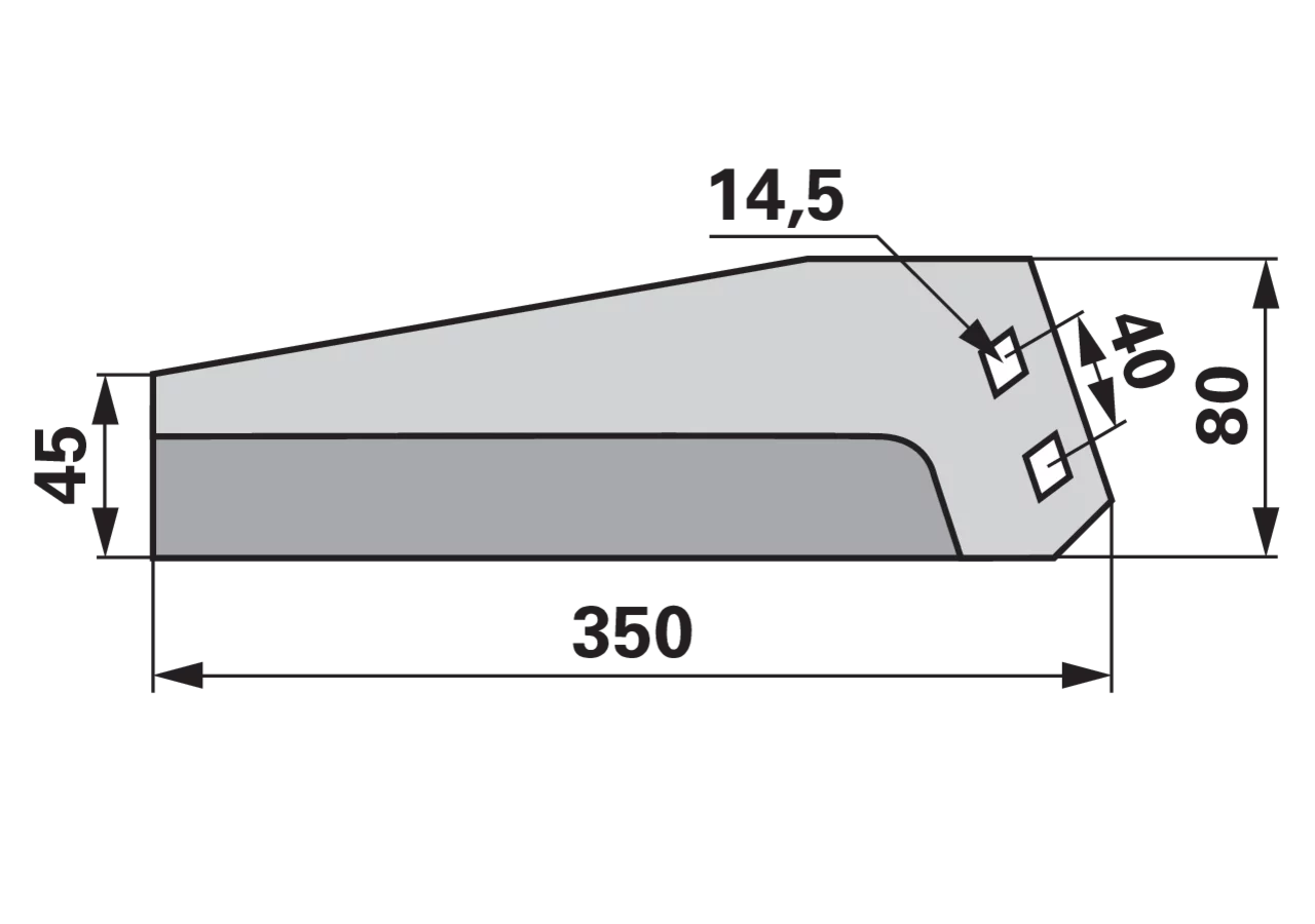 Köpfermesser links, 350 mm GartenShop24