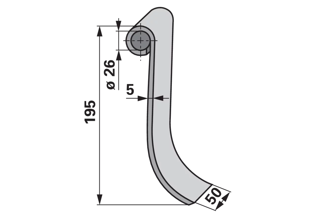 Schläger kurz, 195 mm GartenShop24
