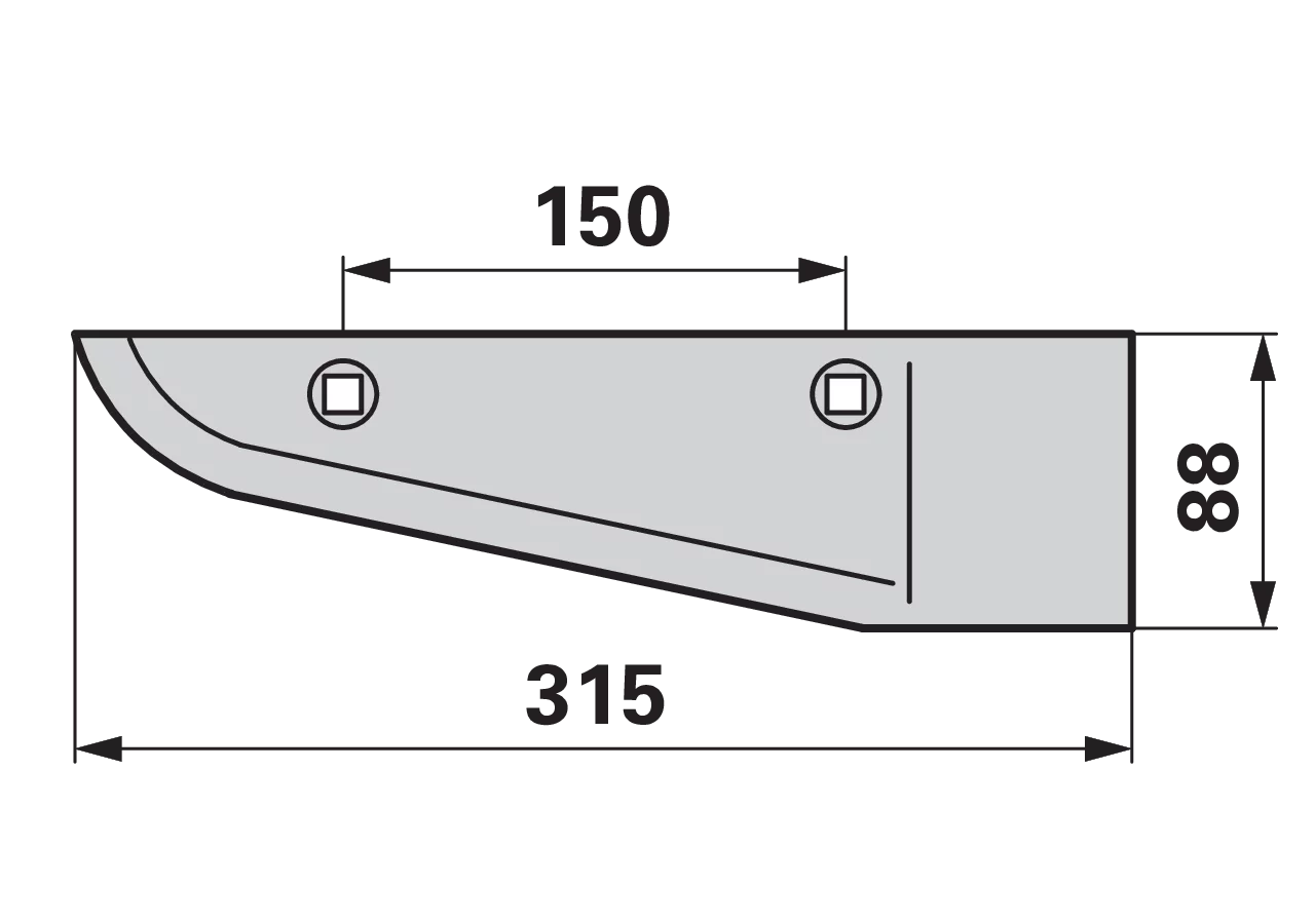 Roderschare rechts – passend für Stoll 6251075 GartenShop24