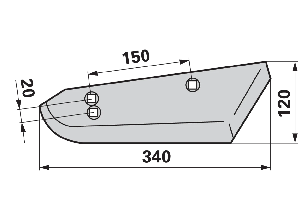 Roderschare rechts – passend für Stoll1513520 GartenShop24