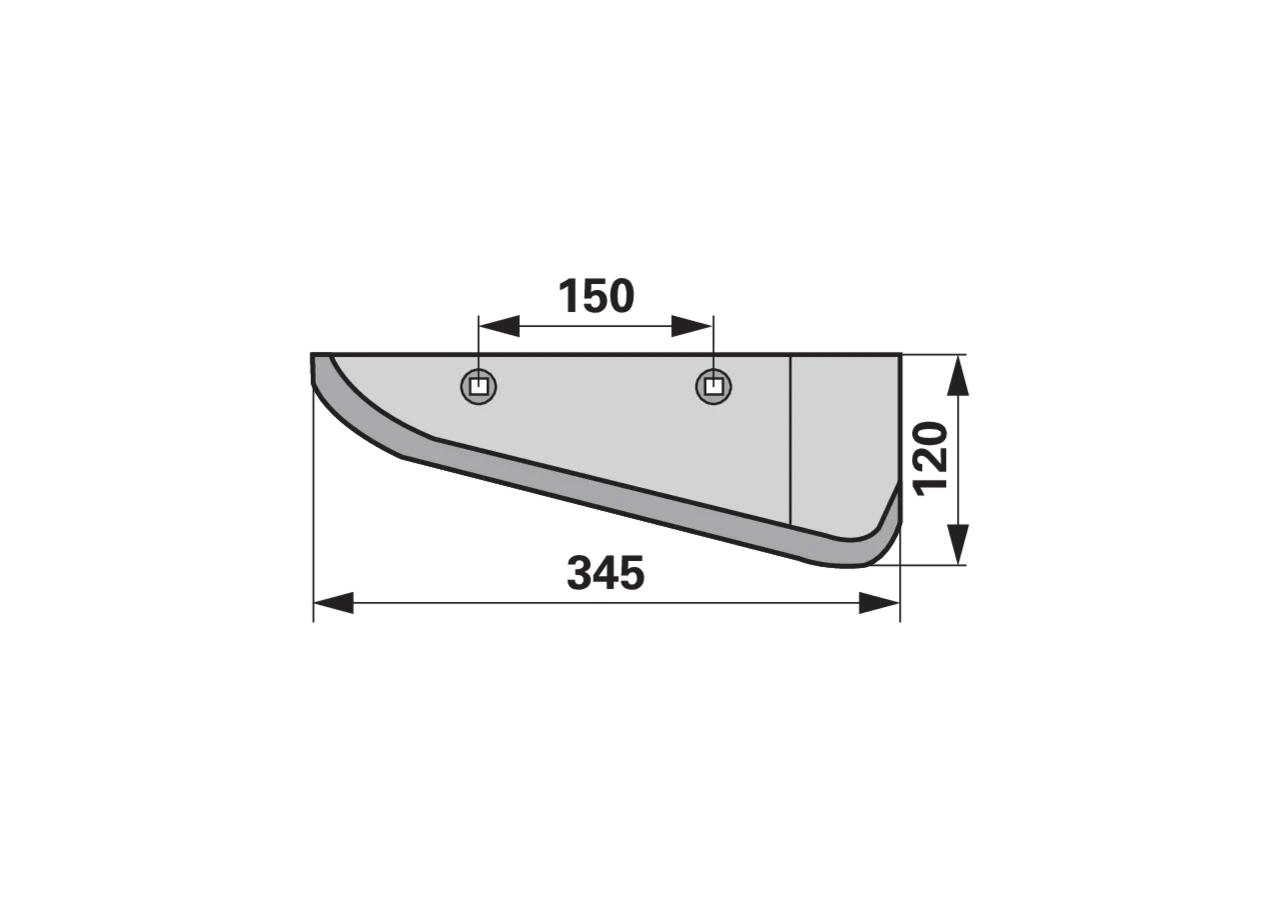 Rodeschar rechts L 345 H 120 LAB 150 GartenShop24