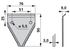 Mähmesserführungsklinge gezahnt, 2-Loch, S 3 mm, 25 Stück – passend für Moty GB543 Nietlöcher unten gesenkt Schröckenfux