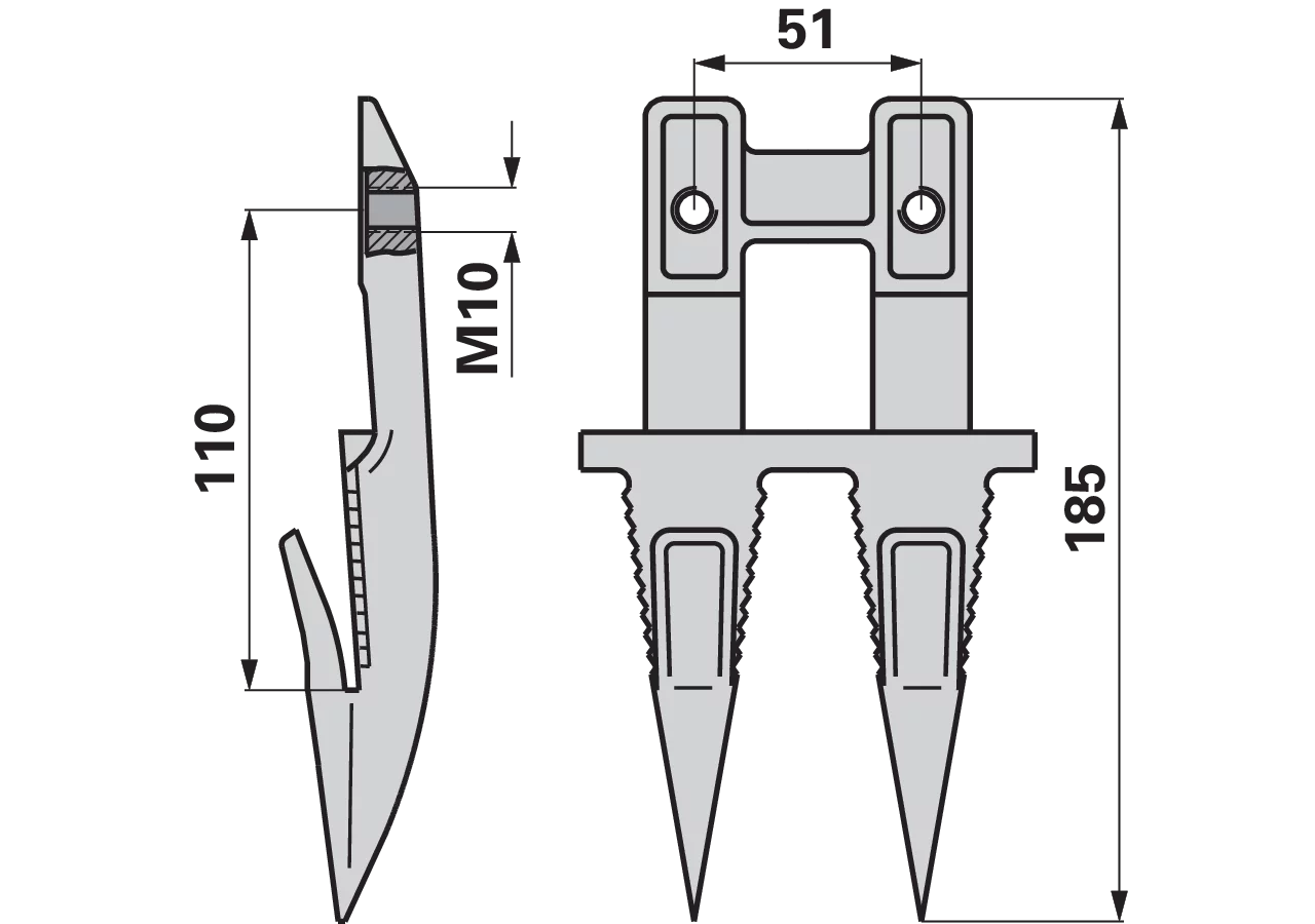 Doppelfinger schmale Lappen – passend für Reform 110.421.339 GartenShop24