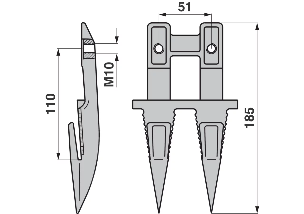 Doppelfinger breite Lappen – passend für Reform 110.421.340 GartenShop24