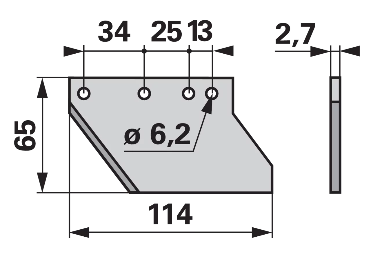 Messerkopfplatte oben ESM 3321820 ESM