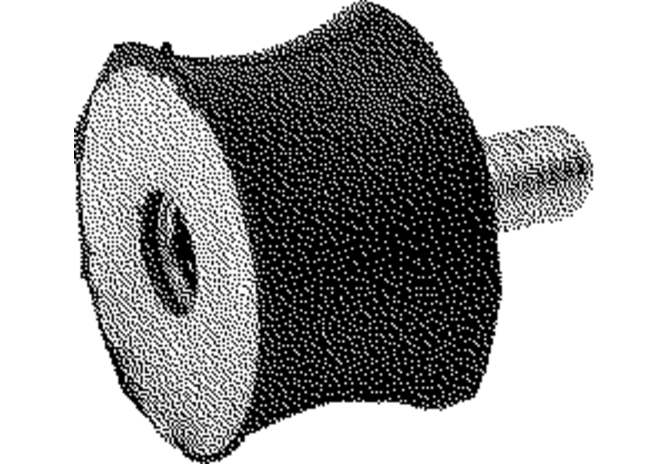Rundpuffer AD 39 x H 25 mm, M10 – passend für Aebi AM2006504 GartenShop24
