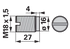 Einstellschraube M18 x 27 mm – passend für Aebi AM 5255/1 GartenShop24