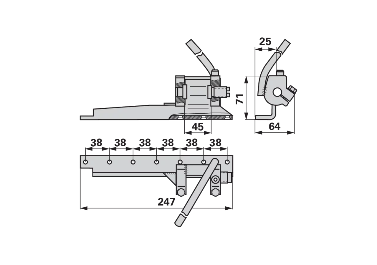 Untermesserkopf mit Knopf ESM 2472940 ESM