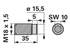 Messerkopfschraube M18 x 35 mm – passend für Moty 123A GartenShop24