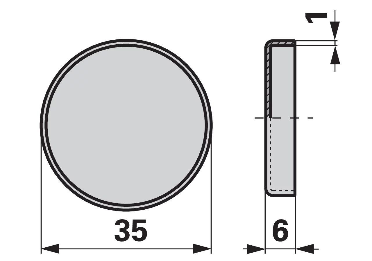 Deckel AD 35 mm – passend für Bucher H102200730 GartenShop24