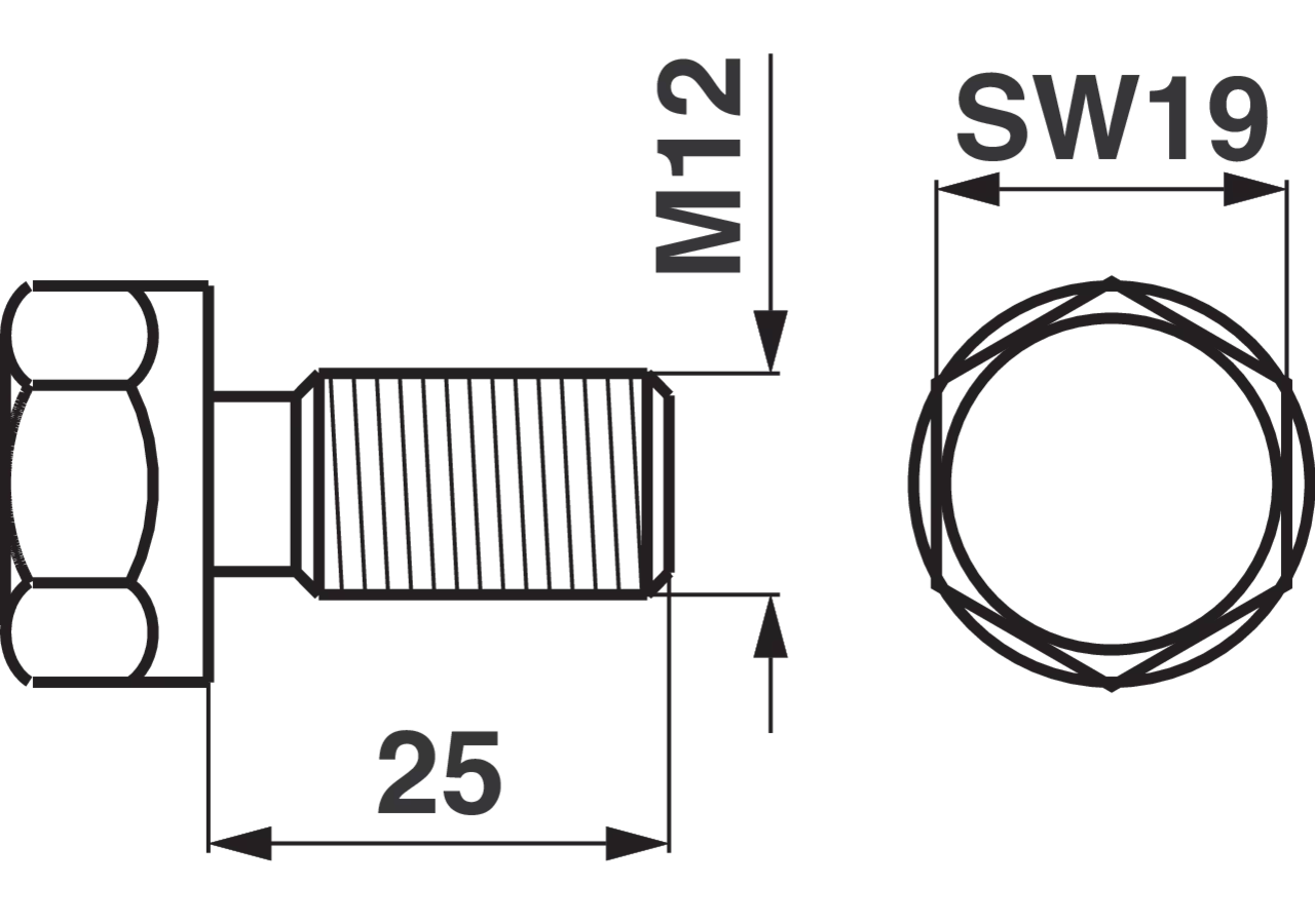 Sechskantschraube M12 x 25 mm – passend für Reform 15802142 GartenShop24