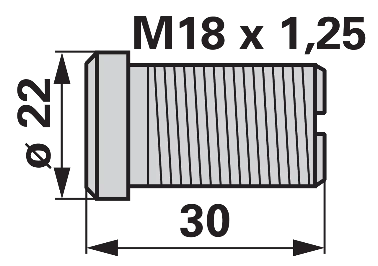 Pufferschraube M18 x 30 mm ESM 3231310 ESM