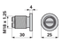 Pufferschraube M18 x 30 mm – passend für Gaspardo 08478023 GartenShop24