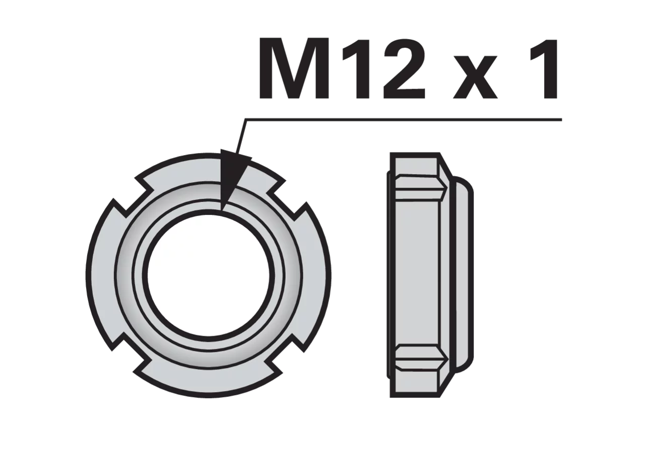 Mutter M12 x 1,0 mm – passend für Vogel und Noot FG315912 GartenShop24