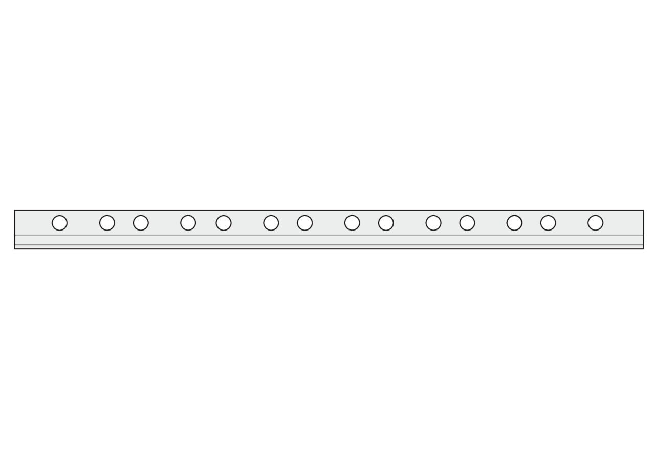 Messerrücken L 1.630 mm, 5 Fuß – passend für Busatis M2033 Schröckenfux