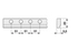 Messerrücken L 1.600 mm, für 21 Klingenspitzen – passend für Aebi M2103 Schröckenfux