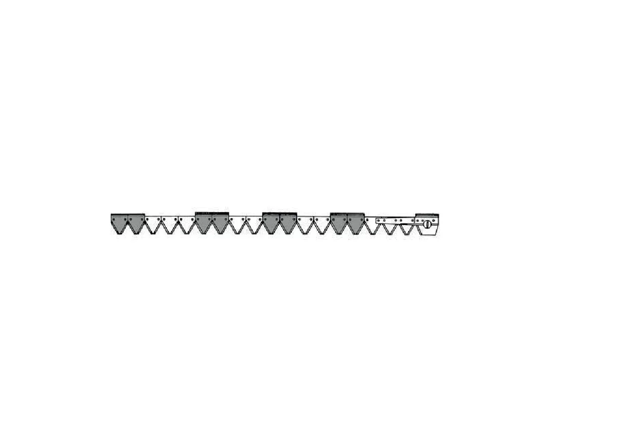 Mähmesser L 150 cm, 18 Klingen, gezahnt Schröckenfux