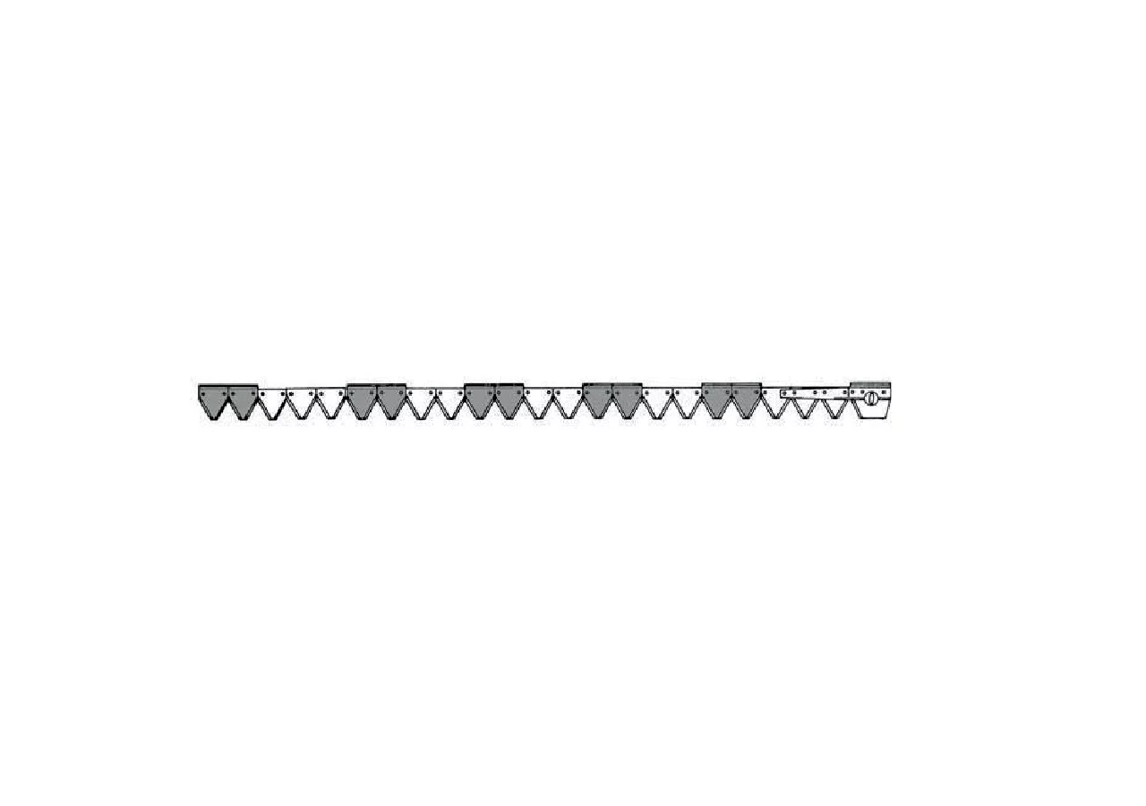 Mähmesser L 180 cm, 22 Klingen, gezahnt Schröckenfux