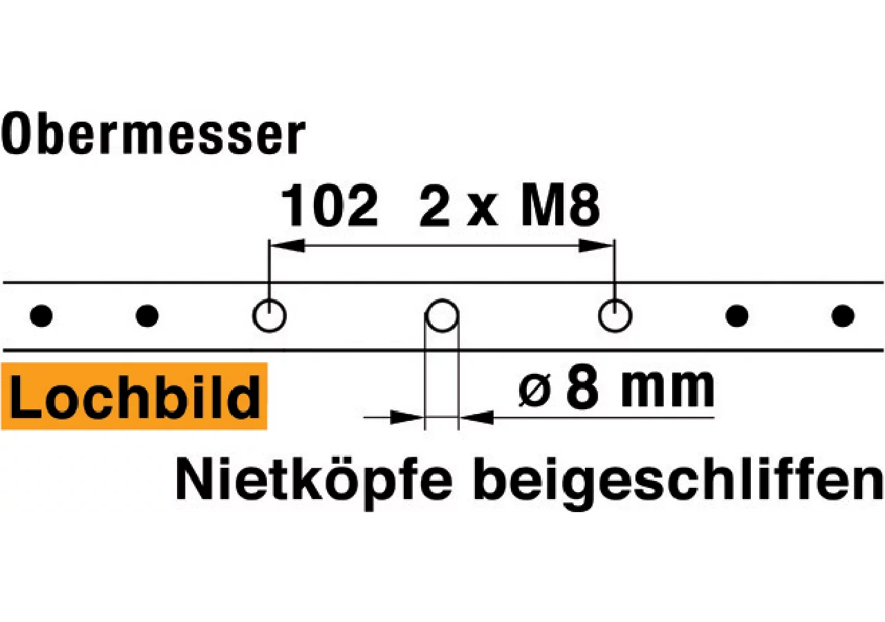 Mähmesser L 97 cm ESM 2481770 ESM