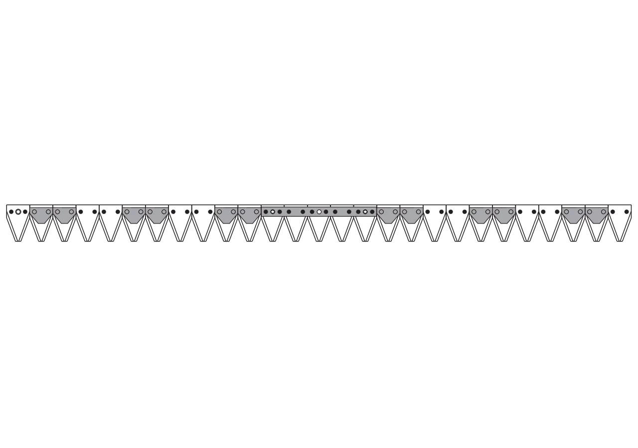 Mähmesser L 137 cm, 27 Klingen, gezahnt – passend für Casorzo 24861 Mit Reinigungsplatten und Vers GartenShop24