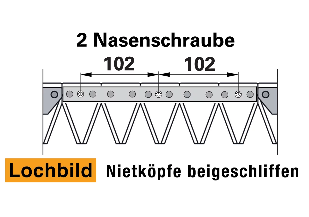 Mähmesser L 137 cm, 27 Klingen, gezahnt – passend für Casorzo 24861 Mit Reinigungsplatten und Vers GartenShop24