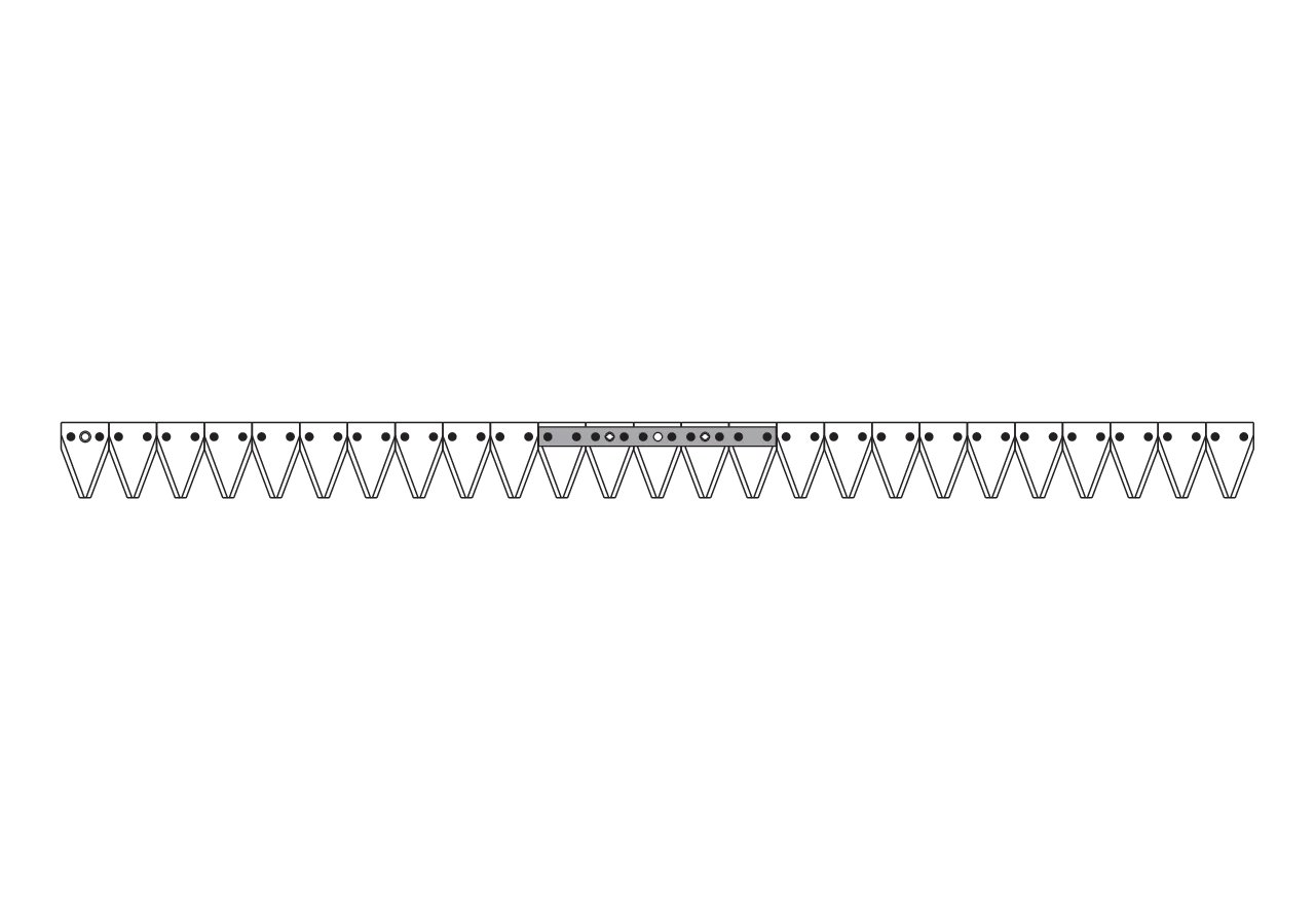 Mähmesser L 127 cm, 25 Klingen, gezahnt – passend für Casorzo 24820 GartenShop24