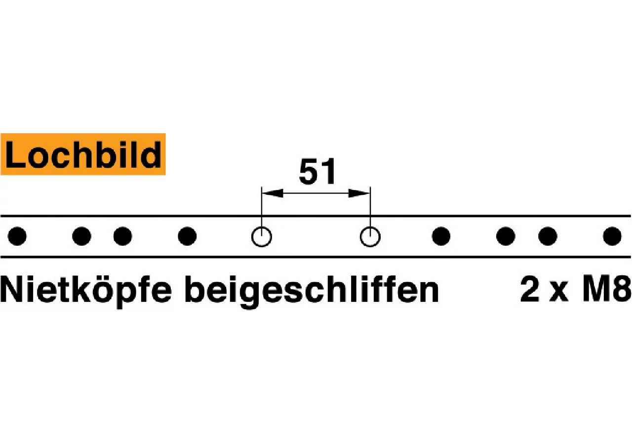 Mähmesser L 71 cm, 14 Klingen, glatt ESM 2481140 ESM