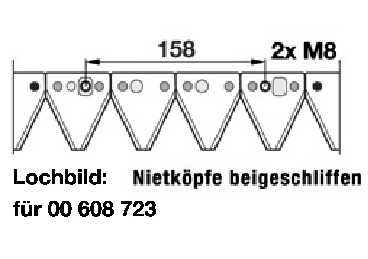 Mähmesser L 197 cm, gezahnt – passend für Rapid 257243 GartenShop24